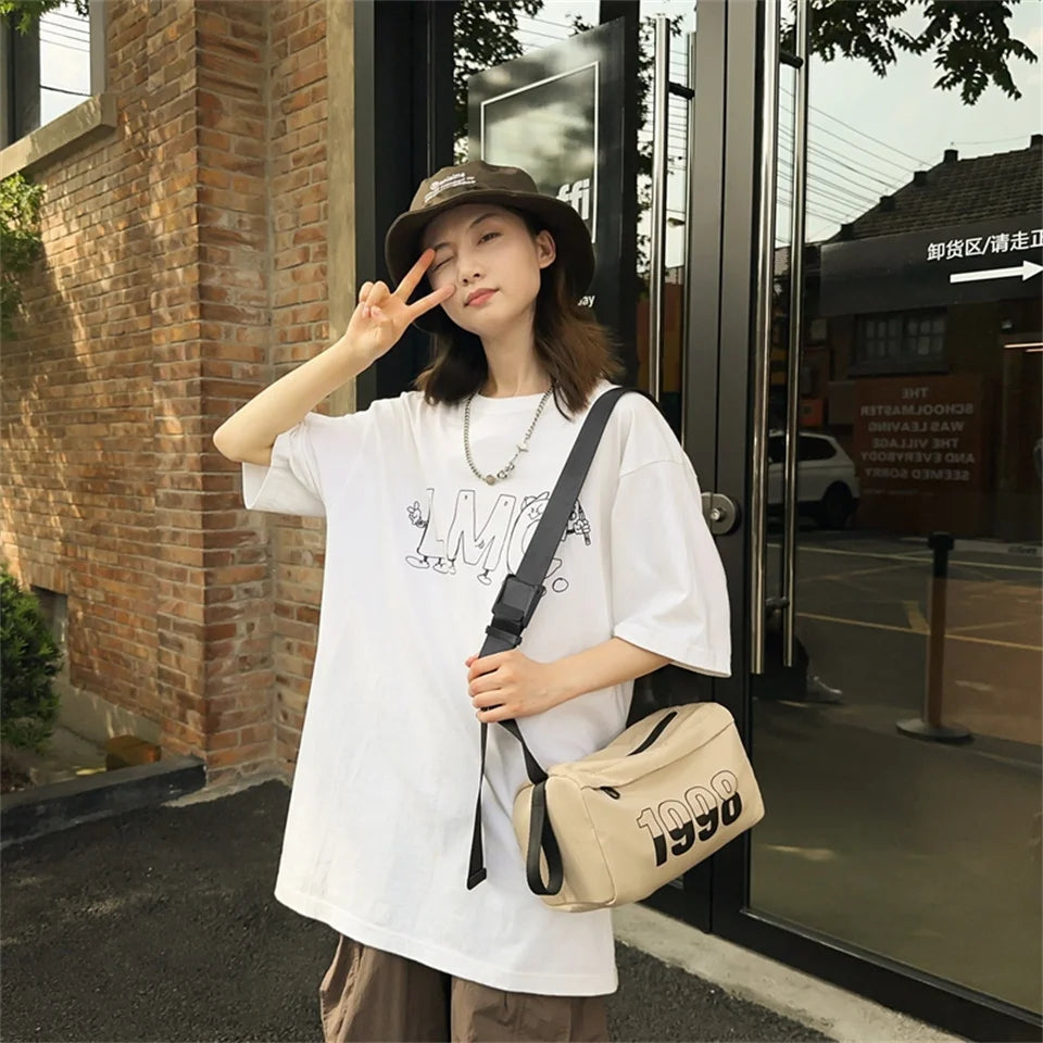 Women Nylon Crossbody Bag Youth Ladies Fashion Shoulder Bag Student Large Capacity Female Bags Woman Packet