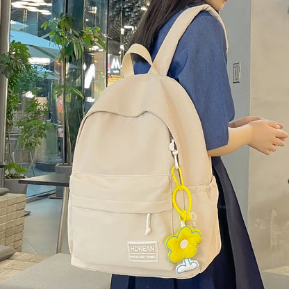 Women Nylon School Bag Girl Travel Cute Book Backpack Trendy Fashion Lady Kawaii College Backpack Cool Female Laptop Student Bag