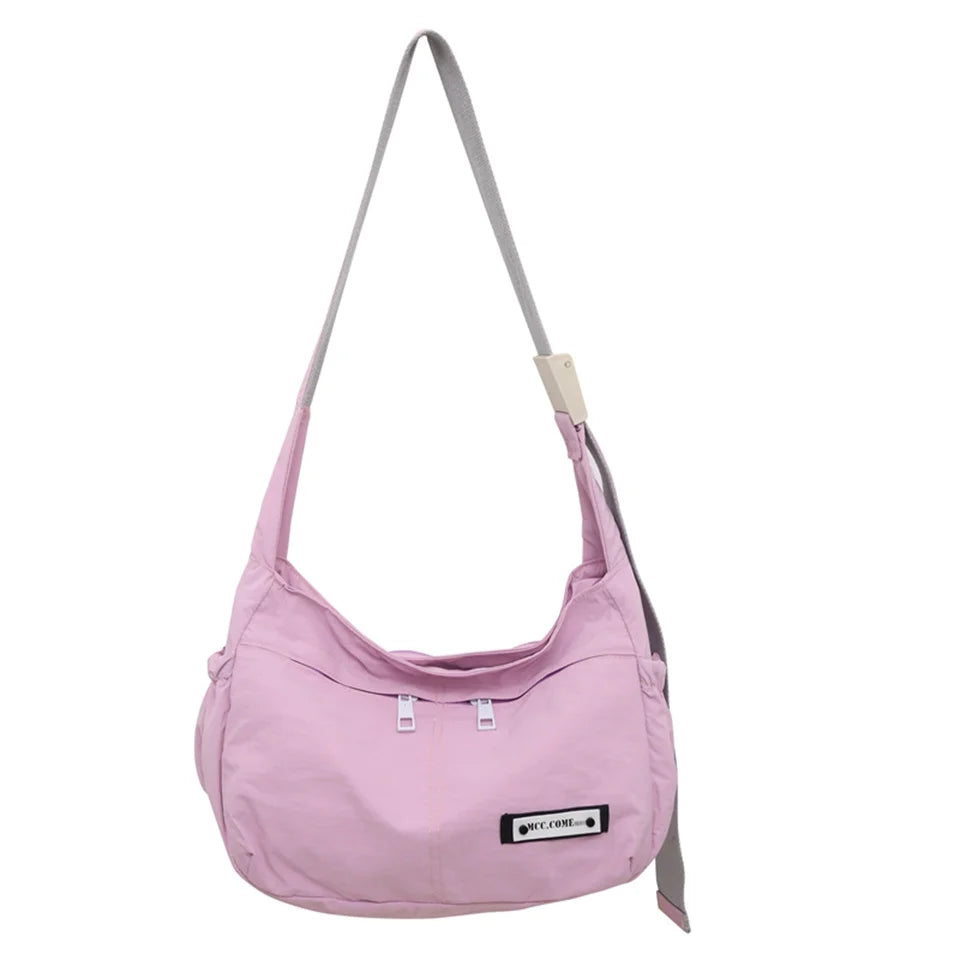 Women Nylon Shoulder Bag And Handbags Designers Female Stripe Top-handle Bags Fashion Brand Handbags