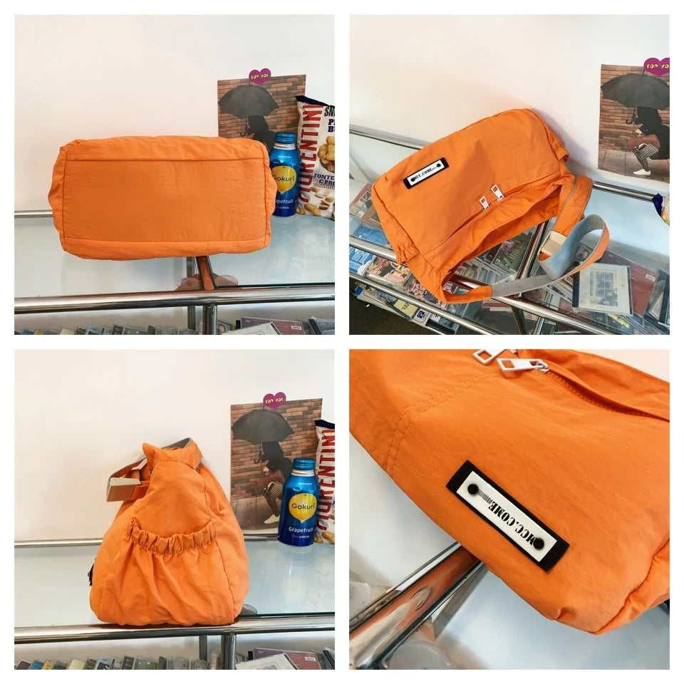 Women Nylon Shoulder Bag And Handbags Designers Female Stripe Top-handle Bags Fashion Brand Handbags