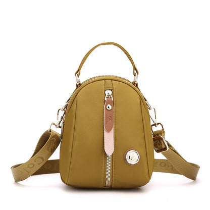 Women Nylon Shoulder Bags Female Solid Color Zipper Female Handag Designer Messenger Bags Summer Beach Bag