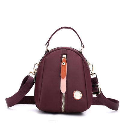 Women Nylon Shoulder Bags Female Solid Color Zipper Female Handag Designer Messenger Bags Summer Beach Bag
