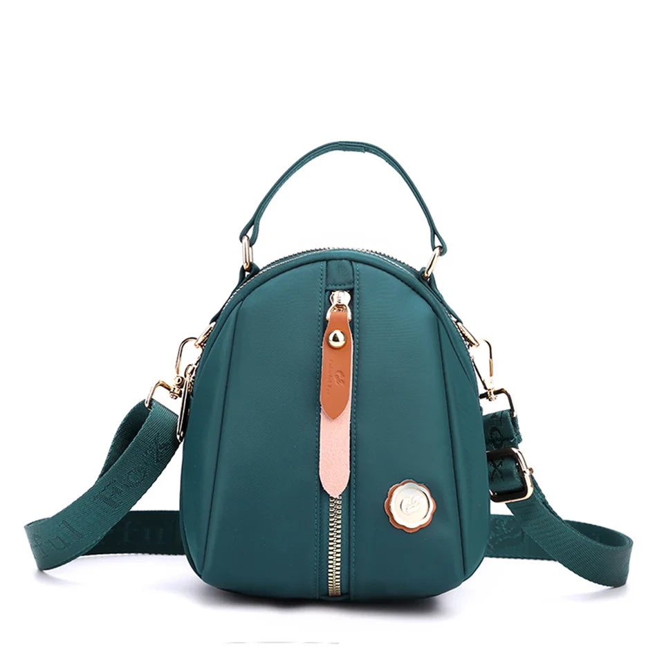 Women Nylon Shoulder Bags Female Solid Color Zipper Female Handag Designer Messenger Bags Summer Beach Bag
