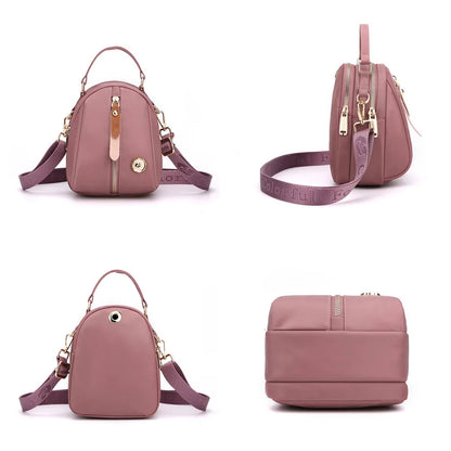 Women Nylon Shoulder Bags Female Solid Color Zipper Female Handag Designer Messenger Bags Summer Beach Bag