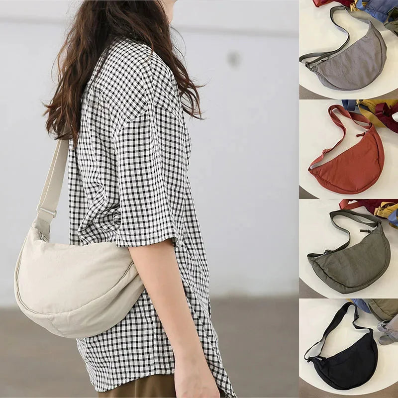 Women Nylon Shoulder Totes Handbag Ladies Fashion Travel Designer Crossbody Sling Messenger Bag Pack for Female Girl