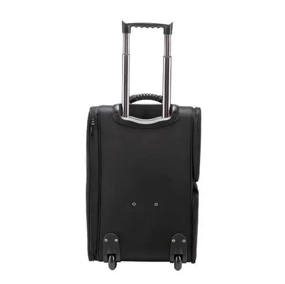 Women Nylon Trolley Makeup Train Case Two wheels Rolling Travel Makeup Storage Bag Professional Makeup Cosmetic Trolley Bags