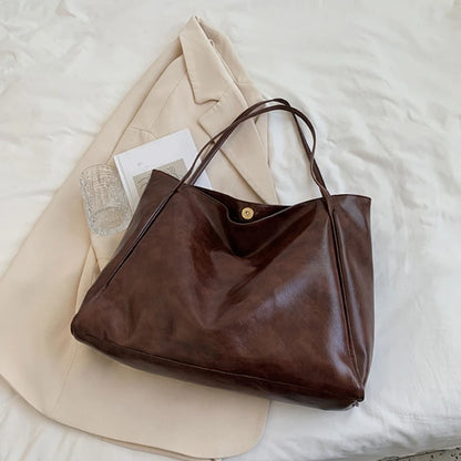 Women PU-Leather New Style Large Capacity Handbags Shoulder Bag Ladies Tote Purse Messenger Girls Fashion Shopping Bags