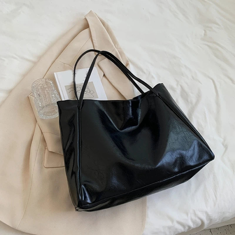 Women PU-Leather New Style Large Capacity Handbags Shoulder Bag Ladies Tote Purse Messenger Girls Fashion Shopping Bags