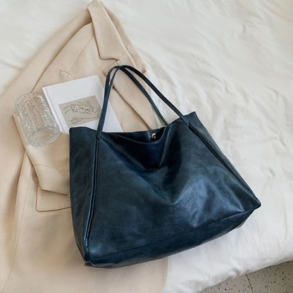 Women PU-Leather New Style Large Capacity Handbags Shoulder Bag Ladies Tote Purse Messenger Girls Fashion Shopping Bags