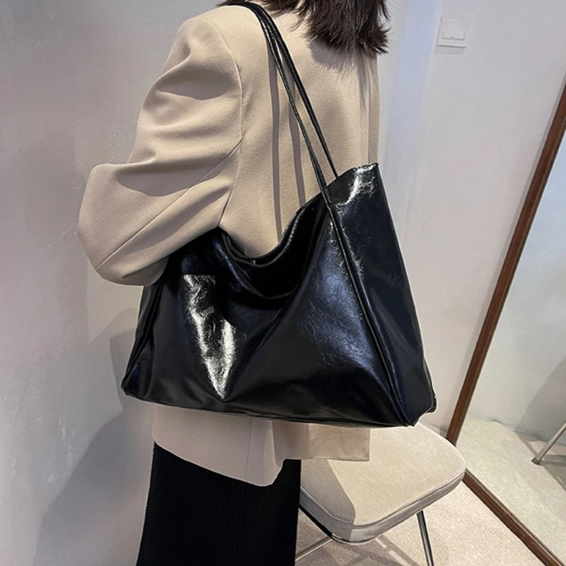 Women PU-Leather New Style Large Capacity Handbags Shoulder Bag Ladies Tote Purse Messenger Girls Fashion Shopping Bags