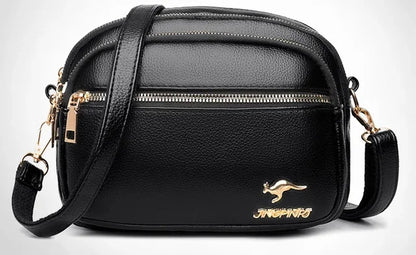 Women PU Leather Shoulder Bag Ladies Multifunction Fashion Travel Waterproof Crossbody Sling Messenger Bags Pack for Female