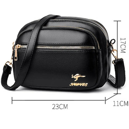 Women PU Leather Shoulder Bag Ladies Multifunction Fashion Travel Waterproof Crossbody Sling Messenger Bags Pack for Female
