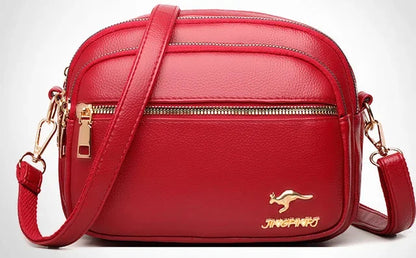 Women PU Leather Shoulder Bag Ladies Multifunction Fashion Travel Waterproof Crossbody Sling Messenger Bags Pack for Female