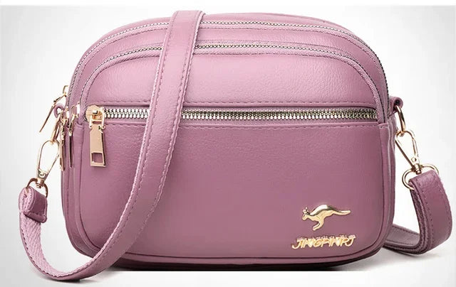 Women PU Leather Shoulder Bag Ladies Multifunction Fashion Travel Waterproof Crossbody Sling Messenger Bags Pack for Female