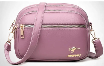 Women PU Leather Shoulder Bag Ladies Multifunction Fashion Travel Waterproof Crossbody Sling Messenger Bags Pack for Female