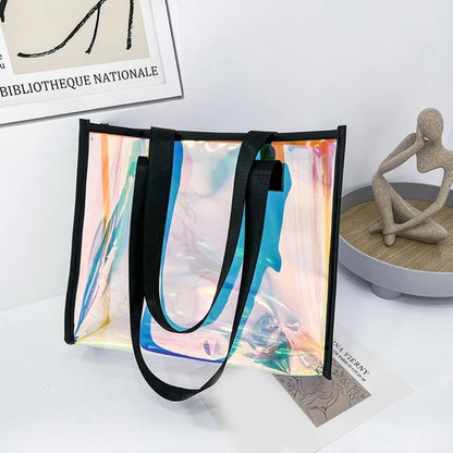 Women PVC Shoulder Bag Handbag Organization Teenage Girl Go Shopping Household