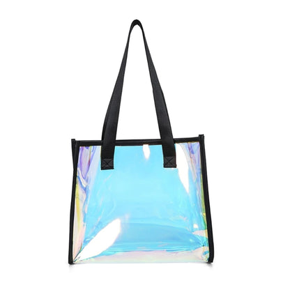 Women PVC Shoulder Bag Handbag Organization Teenage Girl Go Shopping Household