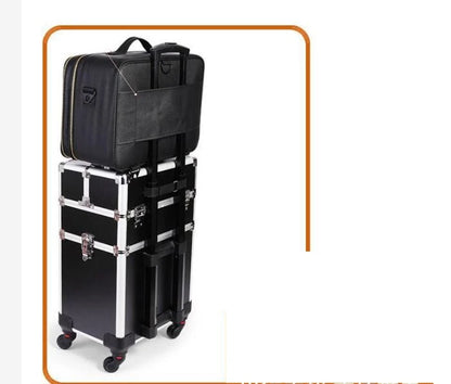 Women Portable Cosmetic Organizer Backpack Makeup Bag Suitcase Nail Box Organizer case Professional Makeup Artiist Cosmetic Bags