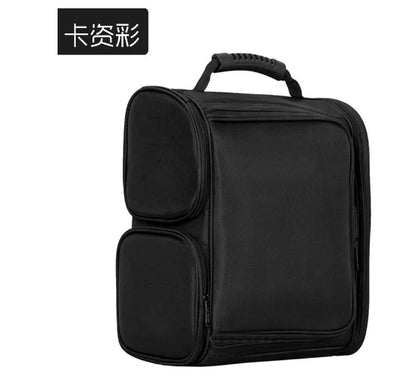Women Portable Travel Cosmetic Backpack Artist Makeup Bag  Makeup Organizer Travel Train Case Soft Sided Cosmetic Bag Organizer