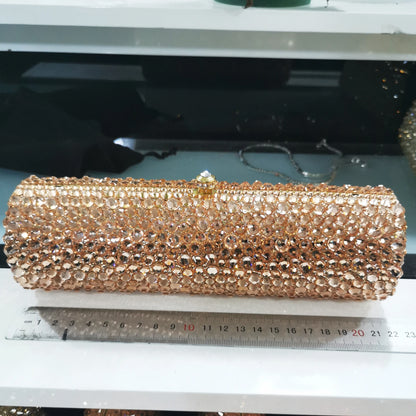 Women Red AB silver Gold Crystal Diamond Evening Purses and Clutches Bags Formal Dinner Party Prom Ladies Diamond Handbags Purse