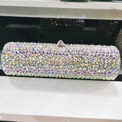 Women Red AB silver Gold Crystal Diamond Evening Purses and Clutches Bags Formal Dinner Party Prom Ladies Diamond Handbags Purse
