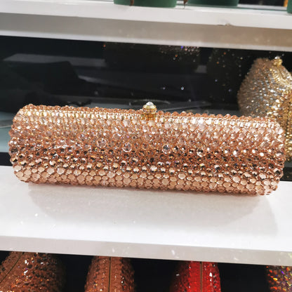 Women Red AB silver Gold Crystal Diamond Evening Purses and Clutches Bags Formal Dinner Party Prom Ladies Diamond Handbags Purse