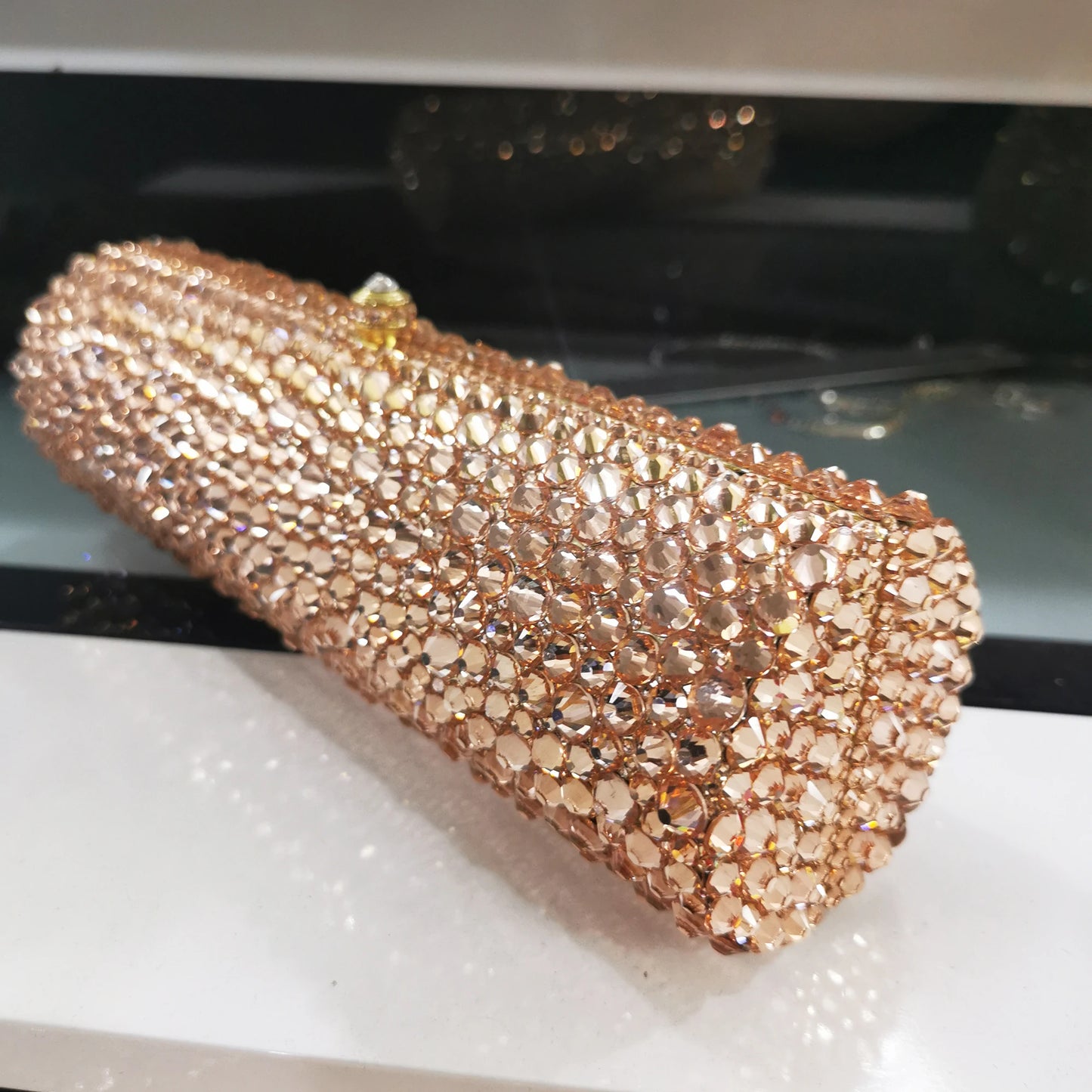 Women Red AB silver Gold Crystal Diamond Evening Purses and Clutches Bags Formal Dinner Party Prom Ladies Diamond Handbags Purse