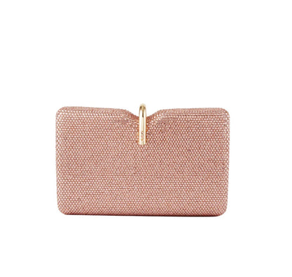 Women Red/Blue/Champagne Diamond Evening Bags Clutch Bag Dinner Metal Minaudiere Handbags Purses Bridal Crystal Clutches Bags