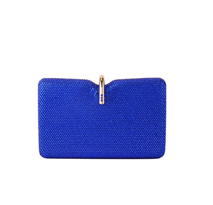 Women Red/Blue/Champagne Diamond Evening Bags Clutch Bag Dinner Metal Minaudiere Handbags Purses Bridal Crystal Clutches Bags
