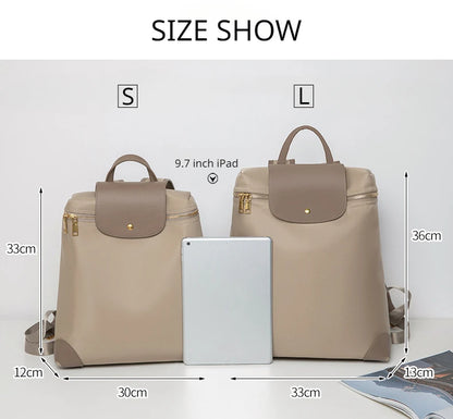 Women Retro Backpack Large Capacity Wearable Shoulder Bag Female Lightweight Casual Backpack Waterproof Travel Bag Schoolbag