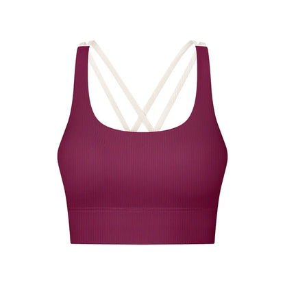 Women Ribbed Solid Sporty Padded Tank Women Outerwear With Bra