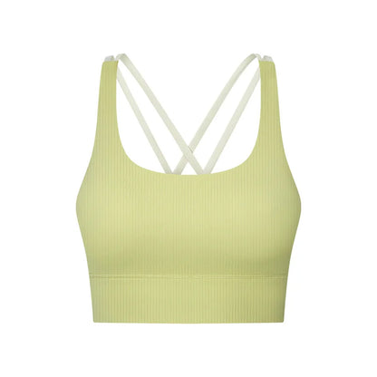 Women Ribbed Solid Sporty Padded Tank Women Outerwear With Bra