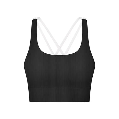 Women Ribbed Solid Sporty Padded Tank Women Outerwear With Bra