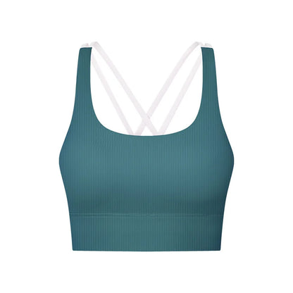 Women Ribbed Solid Sporty Padded Tank Women Outerwear With Bra