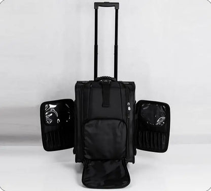 Women Rolling cosmetic organizer case Makeup Artist Train Case trave trolley makeup bag wheels beauty nail tools kit suitcase