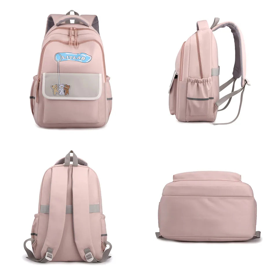Women School Backpack Color Nylon Bagpack  Female Anti Theft Rucksack Casual Lady Travel Backpacks Korean Back Pack