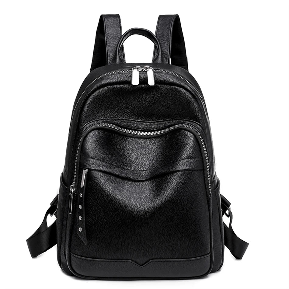 Women School Bags for Teenage Girls Luxury Female Backpacks Shoulder Bag A Dos Ladies Travel Bagpack Mochilas Leather Bookbag