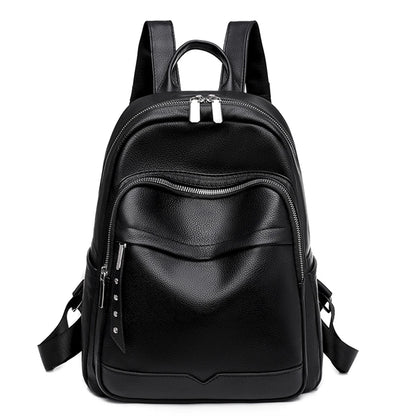 Women School Bags for Teenage Girls Luxury Female Backpacks Shoulder Bag A Dos Ladies Travel Bagpack Mochilas Leather Bookbag