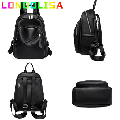 Women School Bags for Teenage Girls Luxury Female Backpacks Shoulder Bag A Dos Ladies Travel Bagpack Mochilas Leather Bookbag