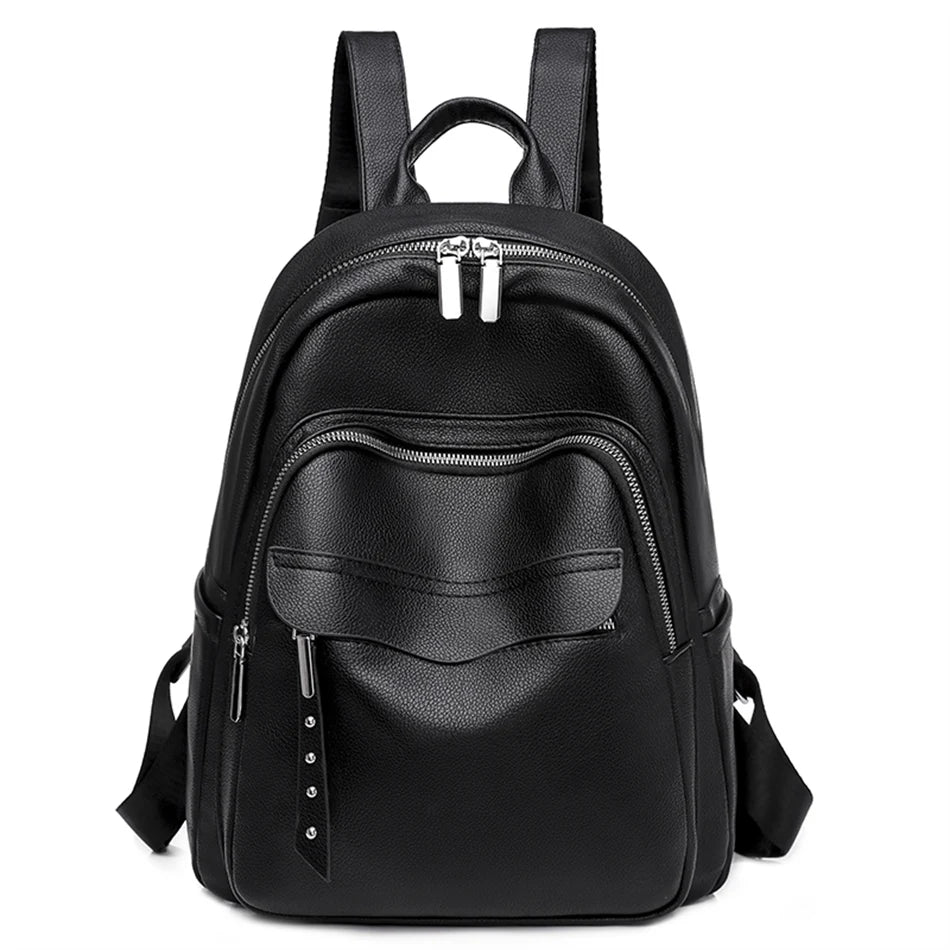 Women School Bags for Teenage Girls Luxury Female Backpacks Shoulder Bag A Dos Ladies Travel Bagpack Mochilas Leather Bookbag