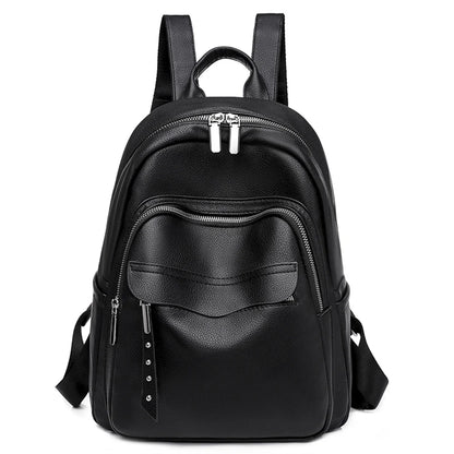 Women School Bags for Teenage Girls Luxury Female Backpacks Shoulder Bag A Dos Ladies Travel Bagpack Mochilas Leather Bookbag