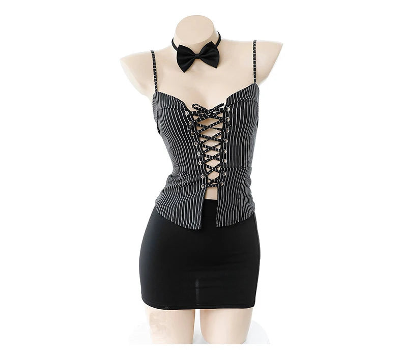 Women Sexy Secretary Uniform Cosplay costume sexy temptation OL Teacher Uniform Erotic lingerie bdsm Sexy Hip Skirt