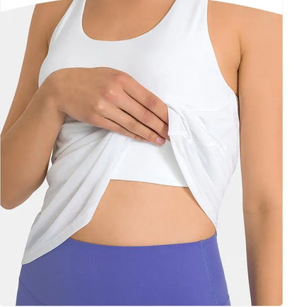 Women Shirts Back Gym Top Women's Fitness Shirt Sleeveless Top Vest white black solid color