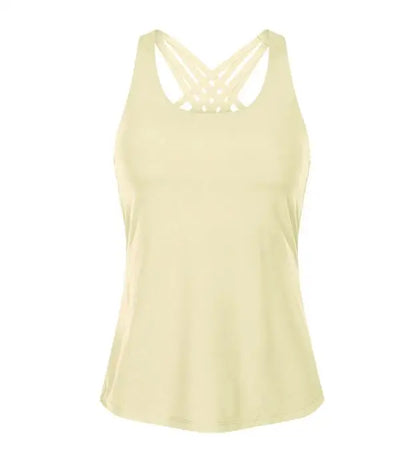 Women Shirts Back Gym Top Women's Fitness Shirt Sleeveless Top Vest white black solid color