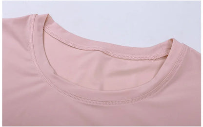 Women Short Sleeved T-shirt Women's Fitness Running Strap Breathable And Loose Fitting Top