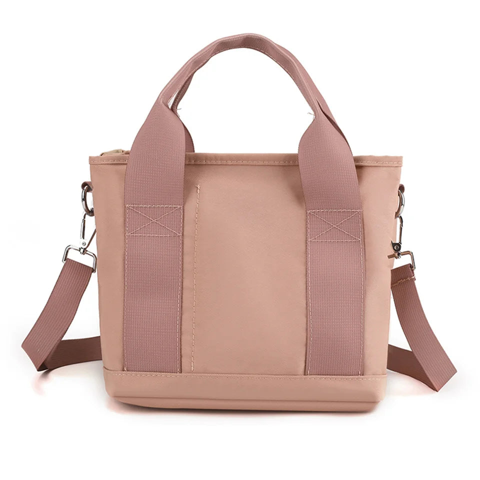 Women Shoulder Bag Casual Nylon Handbags Female Messenger Bag Tote Solid Color Lady Crossbody Bag