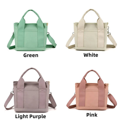 Women Shoulder Bag Casual Nylon Handbags Female Messenger Bag Tote Solid Color Lady Crossbody Bag