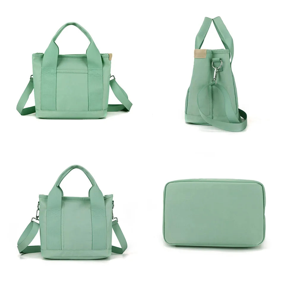 Women Shoulder Bag Casual Nylon Handbags Female Messenger Bag Tote Solid Color Lady Crossbody Bag