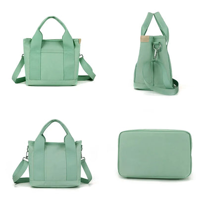Women Shoulder Bag Casual Nylon Handbags Female Messenger Bag Tote Solid Color Lady Crossbody Bag