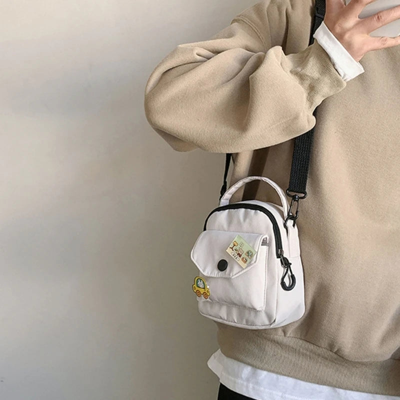 Women Shoulder Bag Fashion Casual Tote Outdoor Bag Canvas Handbag Zipper Messenger Crossbody Bags